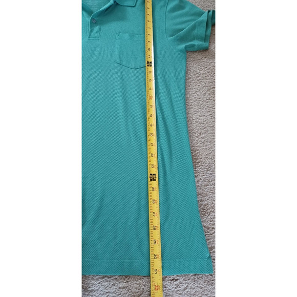 Mack Weldon Micro Mesh Green Pocket Polo Short Sleeve Men’s Size L Large - Picture 4 of 5